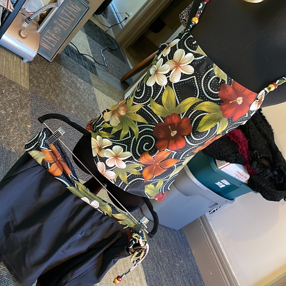 Laura Ashley Black Floral Swim Set